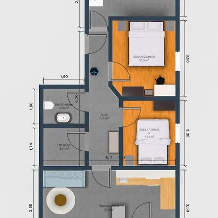 Exklusive Ferienwohnung In Lingen Holthausen 2Zim, 2Badez,Kueche,Balkon,Waschmaschine Exterior photo